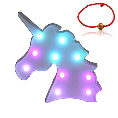 Amazon.com: WHATOOK Colorful Unicorn Light,Changeable Night Lights Battery Operated Decorative Marquee Signs Rainbow LED Lamp Wall Decoration for Living Room,Bedroom,Home, Christmas Kids Toys: CFAN