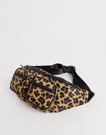 Bershka bum bag in leopard print | ASOS