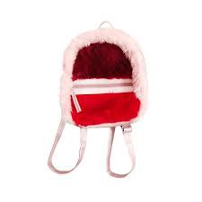 pink and red fuzzy backpack - Google Search