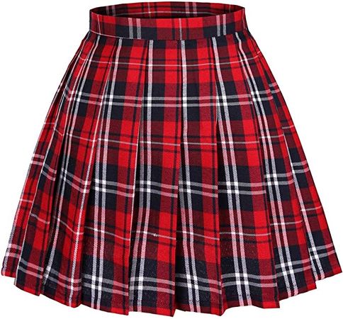 Amazon.com: Seazoon Women Role Play Mini Plaid Skirt Sexy Schoolgirl Lingerie School Girl Skirt Lingerie for Women Plaid Red+Blue-M : Clothing, Shoes & Jewelry