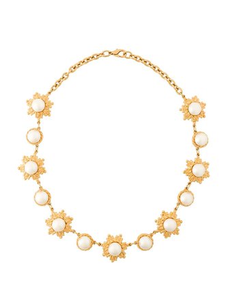 Balenciaga Pre-Owned 1980's Pearl Embellished Necklace - Farfetch