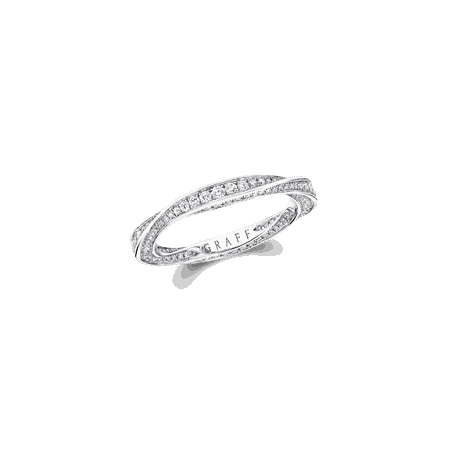 Diamond Pavé Ring, White Gold, Spiral Jewellery, Graff