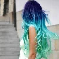 cute bright hair colors teal and pink - Google Search