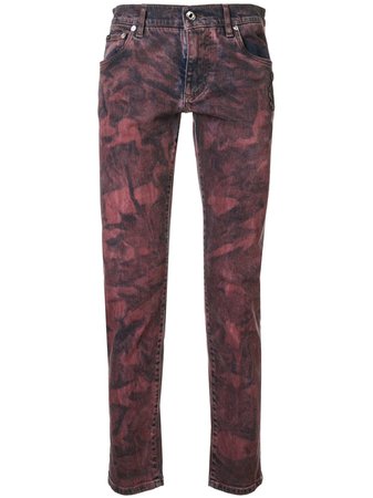 Dolce & Gabbana Tie-Dye Slim Fit Jeans