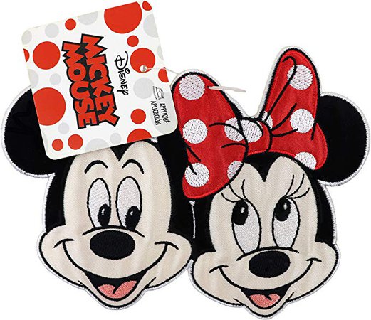 Amazon.com: Wrights 1938420001 Disney Mickey Mouse Iron-On Applique, Mickey & Minnie