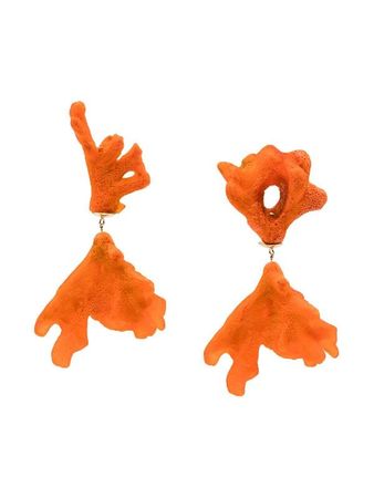 Dinosaur Designs coral swirl drop earrings $163 - Buy Online - Mobile Friendly, Fast Delivery, Price