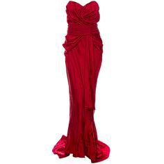 Christian Dior Ruby Red evening gown