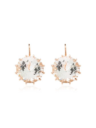 Andrea Fohrman 18kt Rose Gold Crystal Earrings - Farfetch