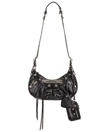 Balenciaga Small Le Cagole Shoulder Bag in Black | FWRD