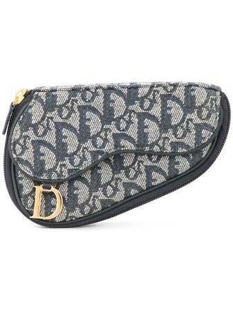 Christian Dior Pre-Owned Trotter Saddle Cosmetic Pouch - Farfetch
