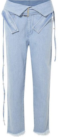Marques' Almeida - Belted High-rise Jeans - Light denim