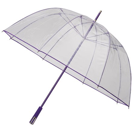 plastic purple umbrella