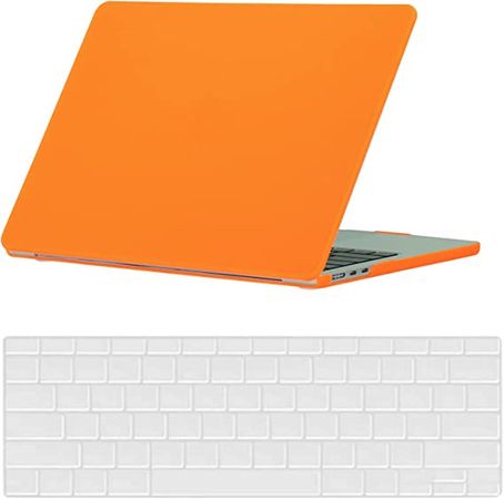 Laptop Hard Shell Case Compatible with MacBook Air 13.6 inch 2022 Release Model A2681 M2, Plastic Protective Beautifully Designed Hard Shell Case Cover & Keyboard Cover, Orange : Amazon.ca: Electronics