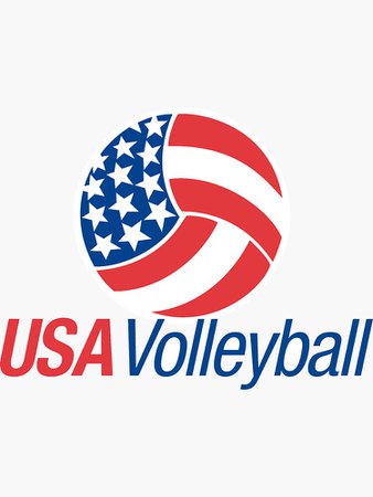 "USA Volleyball" Stickers by vmpdoodles | Redbubble