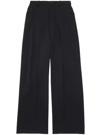 Balenciaga wide-leg Wool Trousers pants - Farfetch