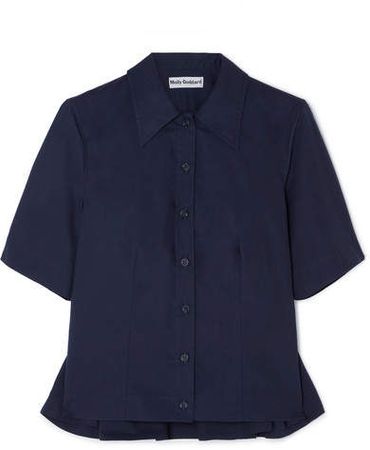 Jean Cotton-poplin Shirt - Navy