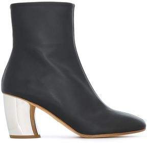 Leather And Suede Ankle Boots