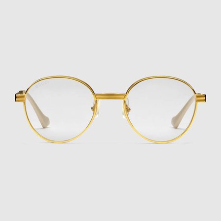 Gold Round-frame sunglasses | GUCCI® NZ