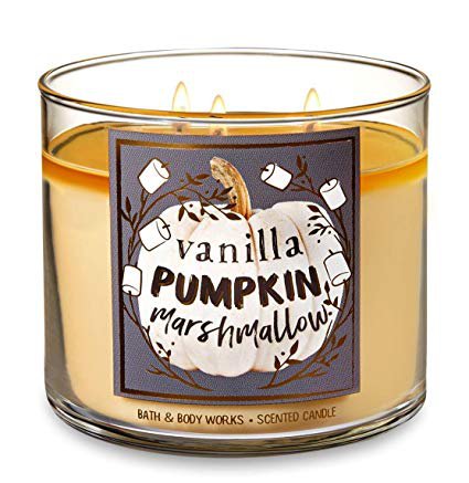 Amazon.com: Bath and Body Works Vanilla Pumpkin Marshmallow Candle - Large 14.5 Ounce 3-wick Limited Edition Fall Pumpkin Cafe: Home & Kitchen