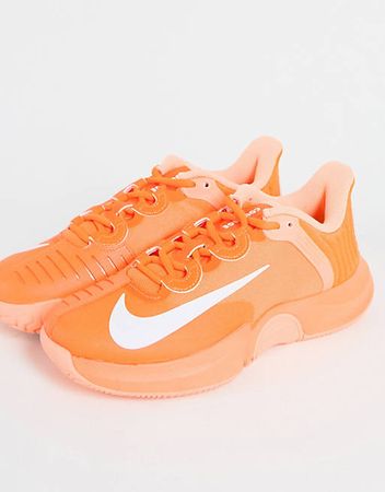 Nike Court Air Zoom GP Turbo Naomi Osaka hard court tennis sneakers in total orange | ASOS