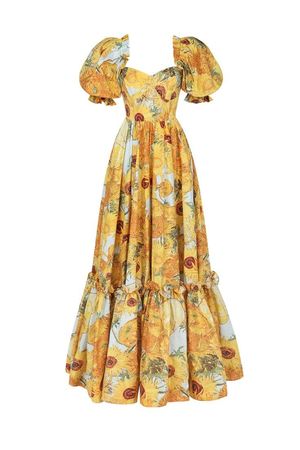 van-gogh sunflower dress