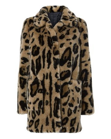 Alexa Leopard Faux Fur Coat | STAND