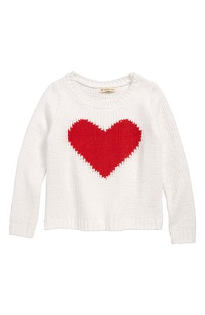 Tucker + Tate Heart Plush Sweater (Toddler Girls, Little Girls & Big Girls) | Nordstrom