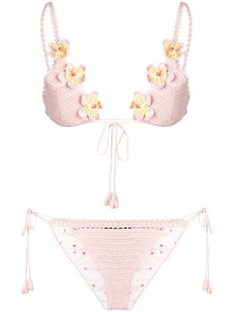 Alanui Floral Crocheted Bikini - Farfetch