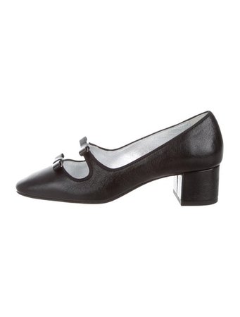 ALEXACHUNG Leather Bow-Accented Pumps - Shoes - ALCGX20285 | The RealReal