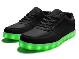 green led light black shoes - Google Search