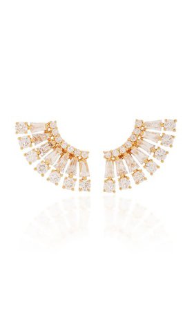 Ava 18k Gold Diamond Earrings By Anita Ko | Moda Operandi