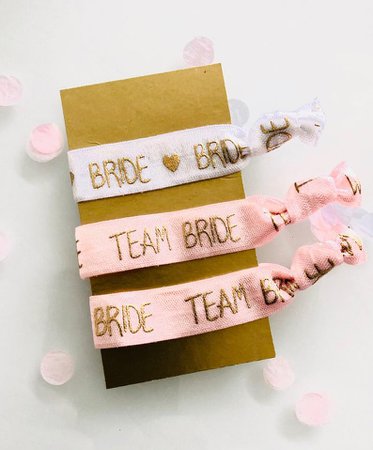 The Lovely Factory Etsy Pack of TEAM BRIDE BRIDE bracelet for the bachelorette party | Etsy