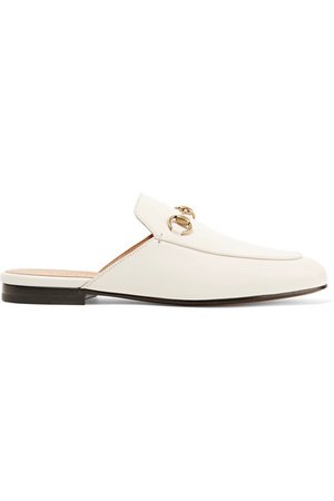 Gucci | Princetown horsebit-detailed leather slippers | NET-A-PORTER.COM