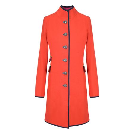 Orange Linen Cavalier Coat | Beatrice von Tresckow | Wolf & Badger