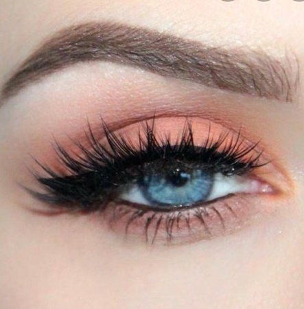 pastel orange makeup eyeshadow