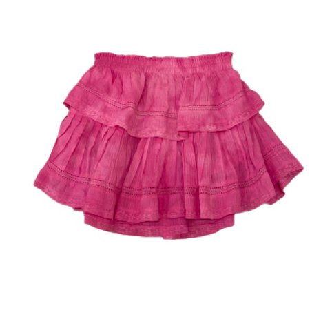 hot pink LSF Mini Ruffle Skirt