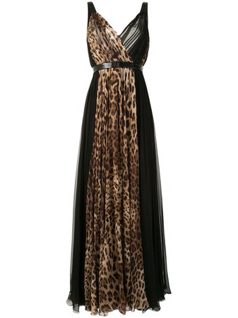 Dolce & Gabbana длинное платье с леопардовым принтом - купить в интернет магазине в Москве | Цены, Фото.