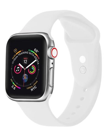 POSH TECH 42mm Silicone Sport White Apple Watch Wristband - WHITE - PT-AWSP42-WH | Tillys