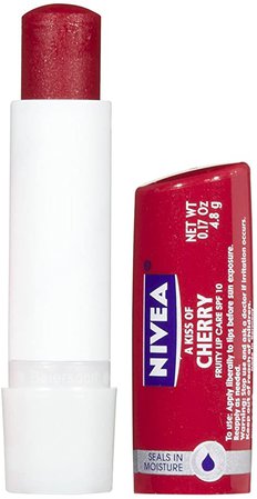 Amazon.com: Nivea a Cherry Kiss Flavored Tinted Lip Care 0.17oz Lip Balm : Beauty & Personal Care