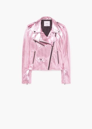 metallic pink jacket