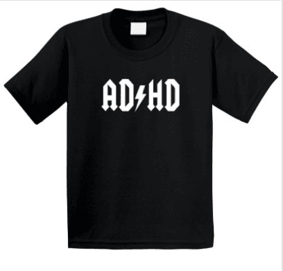ADHD ACDC Parody Funny T Shirt - COOL CULTURE TEES