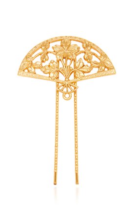 Gold-Plated Hairpin by Oscar de la Renta