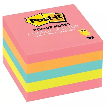 Post-it® Pop-up Notes, 3" X 3", 5pk - Neon : Target