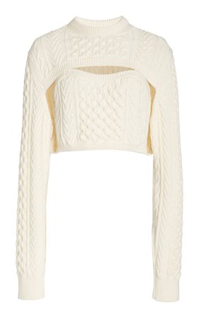 Thousand-In-One-Ways Wool-Cotton Sweater by Rosie Assoulin | Moda Operandi
