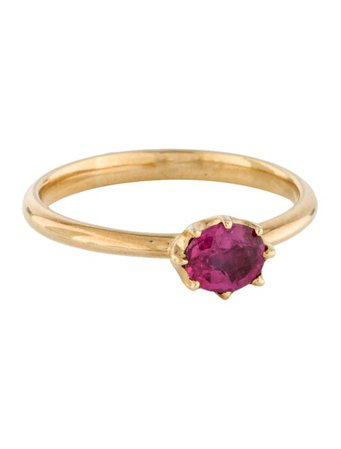 Ring Dinny Hall 18K Pink Sapphire Ring - Rings - RRING102771 | The RealReal