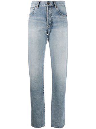 Saint Laurent high-rise straight-leg jeans - FARFETCH