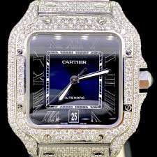 cartier santos iced out - Google Search