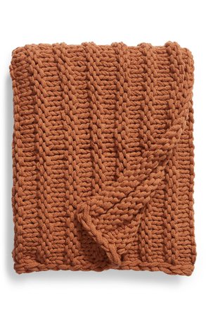 Treasure & Bond Jersey Rope Chunky Knit Throw Blanket | Nordstrom