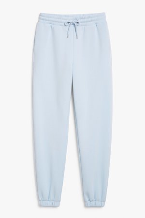 Cotton sweatpants - Blue - Sweatpants - Monki WW