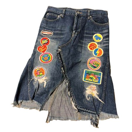 hysteric glamour vintage patches skirt